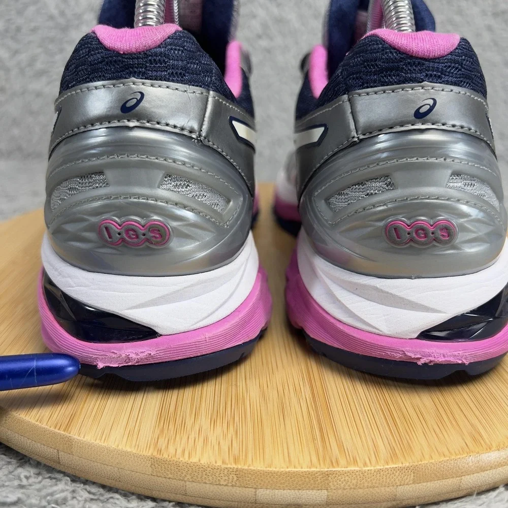ASICS GT-2000 Shoes Womens 8.5 Gray Pink Running Cushioned Support Road T757N